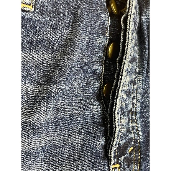 The Great The Dude Slim Jeans Womens 24 Cropped Raw Hem High Rise Button Fly - Picture 4 of 12